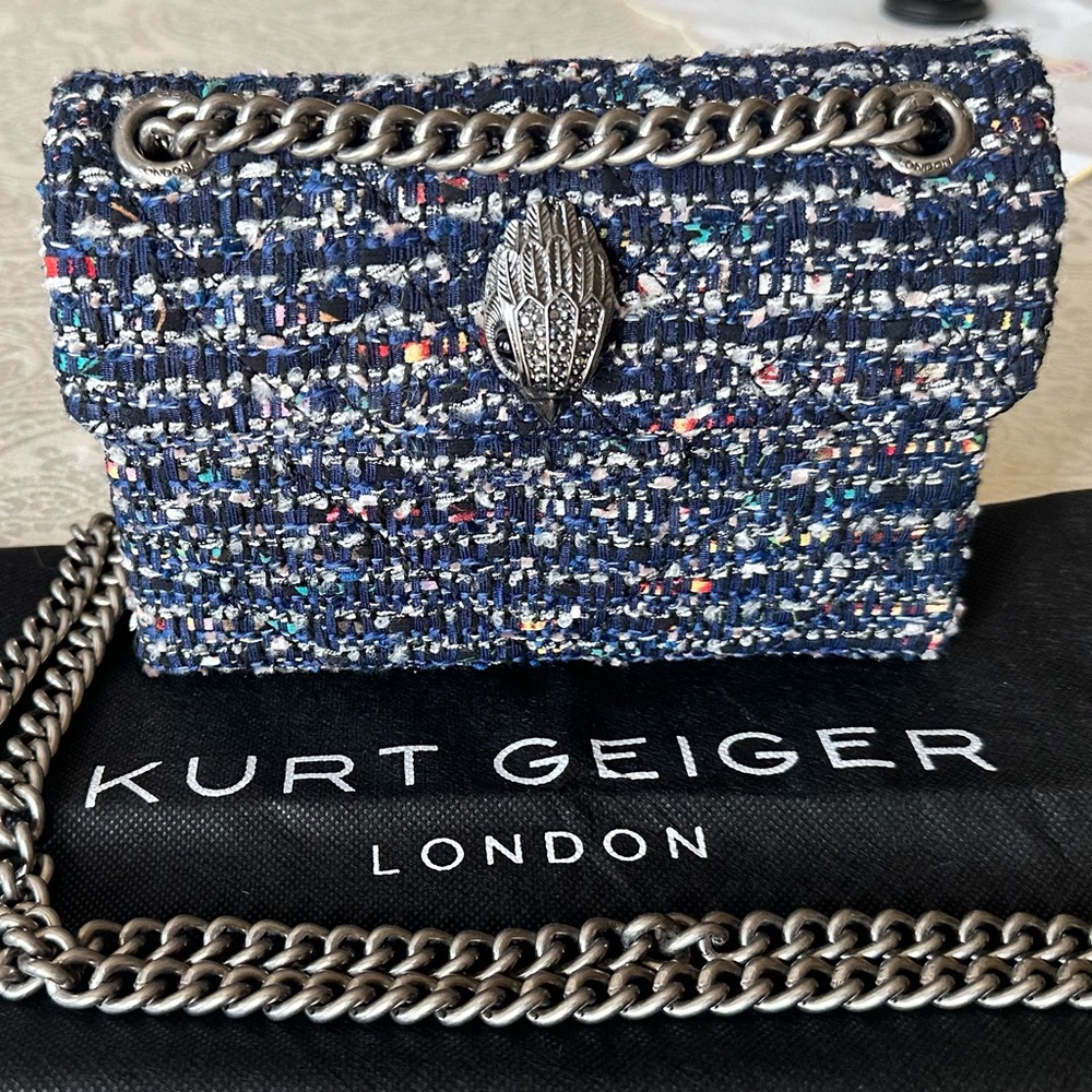 Kurt Geiger tweed shoulder/crossbody bag